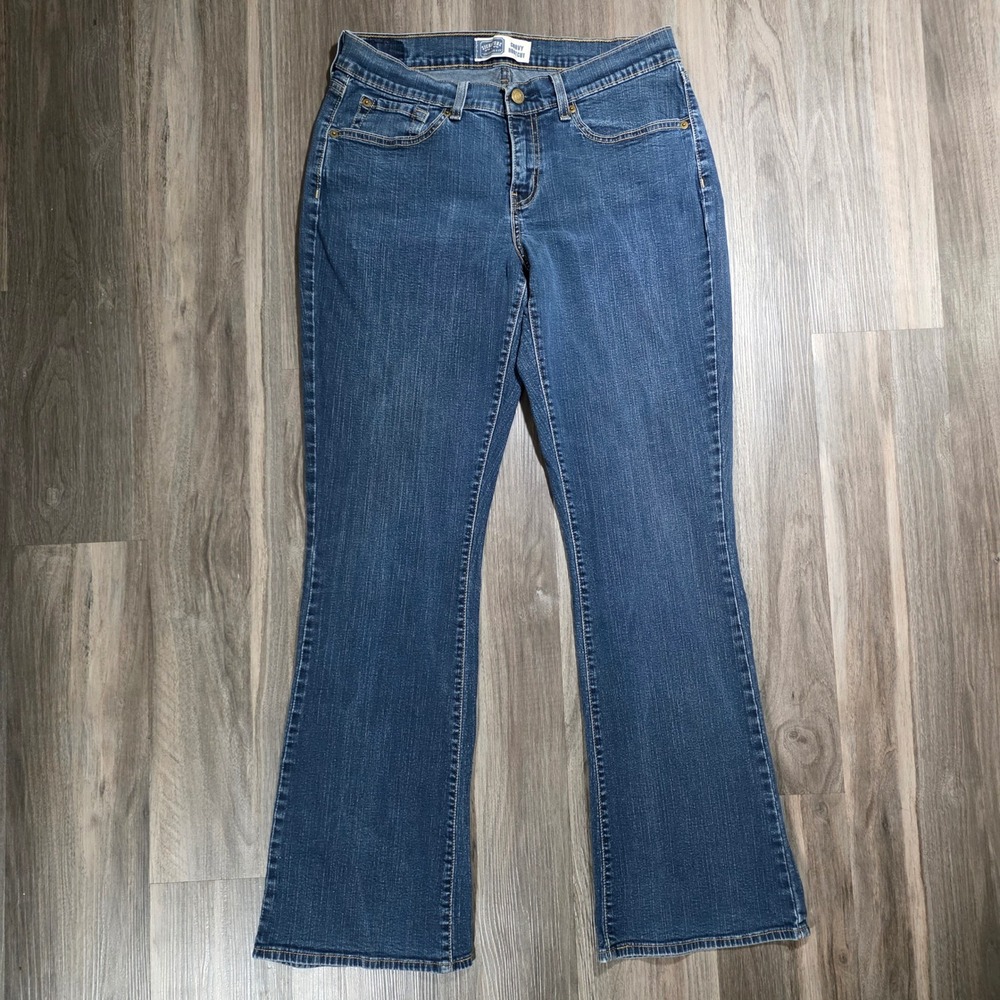 Signature Levi Womens Bootcut Jeans Medium Wash Blue Denim 30x30 Mid‎ Rise